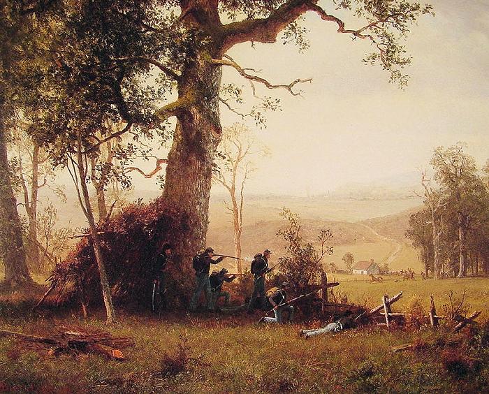 Albert Bierstadt Guerrilla_Warfare (Picket Duty In Virginia) oil painting picture